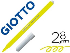 Marcador Giotto Turbo Color Lavavel com Ponta Bloqueada Unicolor Amarelo