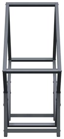 Suporte para lenha 60x25x60 cm aço laminado a frio antracite