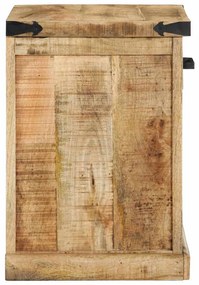 Banco para Sapatos 110x35x50 cm Madeira Bruta de Mangueira