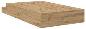 Cama de Armazenamento Artisan Carvalho 120x190 cm
