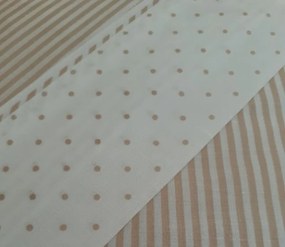 Jogo de lençóis 100% algodão - COIMBRA BEGE da Casa&Algodão: cama 160cm - 1 lençol superior 240 x 290 cm + 1 lençol capa ajustavel 160 x 200 + 30 cm +  2 fronha almofada 50x70 cm