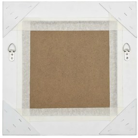 Espelho de parede estilo barroco 40x40 cm branco