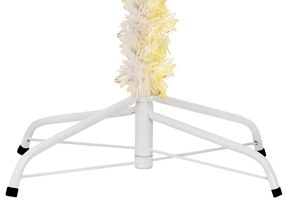 Árvore Natal artificial + pontas iridescentes 240 cm PVC branco