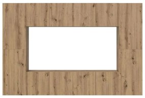 Conjunto de móvel de TV com prateleira 8 pcs carvalho artisiano