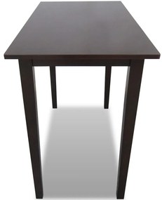 Mesa de bar em madeira castanha