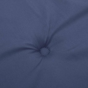 Almofadão p/ banco jardim 120x50x4cm tecido oxford azul-marinho