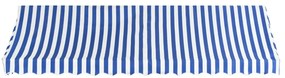 Toldo bistrô 400x120 cm azul e branco