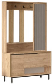 Hall Stand ON11 – Walnut – 102,2x178,2x35,5 cm