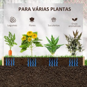 Caixa de Cultivo Quadrada em Madeira sem Fundo – TerreCarré – Natural