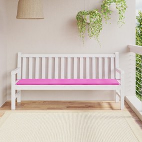 vidaXL Almofada para Banco de Jardim Rosa 180x50x4 cm Tecido Oxford