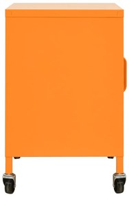 Armário de arrumação aço 60x35x56 cm laranja
