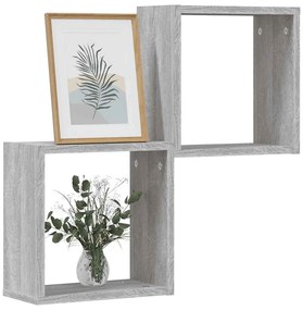 Prateleiras de parede forma de cubo 2 pcs 30x15x30 cm