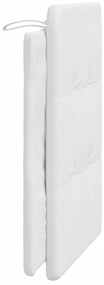 Almofadão de cabeceira 80 cm couro artificial branco