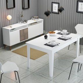 Conjunto de Mobiliário de Sala de Estar Milan500 – Branco – Aparador 1