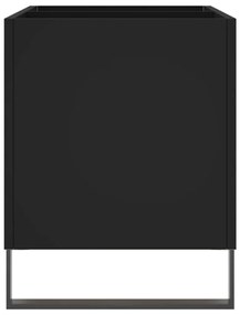 Armário para discos 74,5x38x48 cm derivados de madeira preto