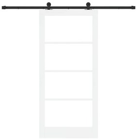 Porta Deslizante vidaXL com Conjunto de Ferragens 'ORKDAL'Branca 93x20