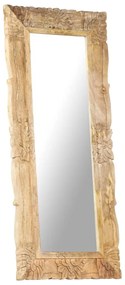 Espelho 110x50 cm madeira de mangueira maciça