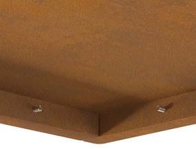 Fogueira Quadrada vidaXL 80x80x40 cm em Aço Envelhecido