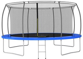 Conjunto de trampolim redondo 460x80 cm 150 kg