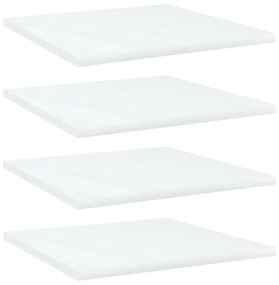 Prateleiras para estante 4 pcs 40x40x1,5cm contraplacado branco