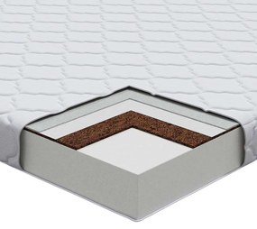 Colchões Branco 200 x 160 cm Tecido 100% poliéster