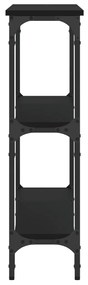 Mesa consola 100x22,5x75 cm derivados de madeira preto