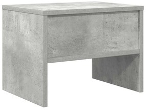 Mesa-de-cabeceira 40x30x30 cm contraplacado cinzento cimento