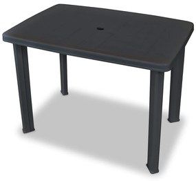 Conjunto bistrô 3 pcs plástico antracite