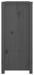 Armário de apoio 100x40x90 cm pinho maciço cinza