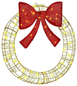 vidaXL Guirlanda com 60 LEDs Branco quente 75 cm PET