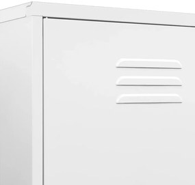 Roupeiro 90x50x180 cm aço branco
