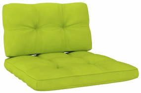 vidaXL Almofadões para móveis de paletes 2 pcs tecido verde brilhante