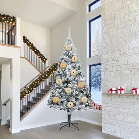 vidaXL Conjunto de Bolas de Natal XXL 3 pcs Ouro Plástico