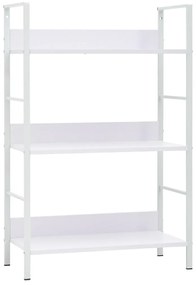 Estante 3 prateleiras derivados de madeira branco