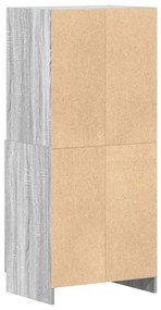 Armário cozinha 57x41,5x131,5 cm derivados madeira sonoma cinza