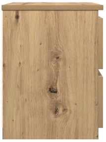 Mesas de cabeceira 2pcs derivados de madeira carvalho artisiano