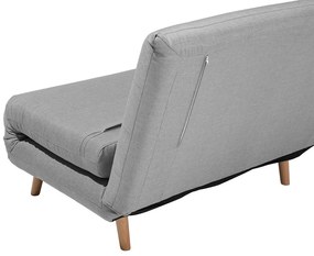Sofá-cama em tecido cinzento claro SETTEN Beliani