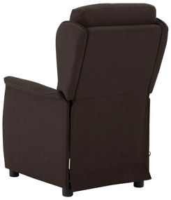 Cadeira de Massagem em Tecido Marrom Escuro