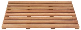 Estrado p/ casa de banho 2 pcs madeira de acácia maciça 56x37cm