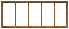 Floreira enferrujada 200x80x40 cm aço resistente