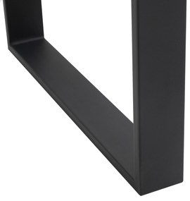 HOMCOM Conjunto de 2 Pés para Mesa de Aço 60x72 cm Pernas Quadradas de