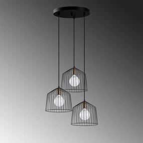 Candeeiro de Teto Cat – Preto Antigo – 50 x 50 x 121 cm