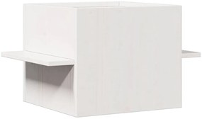 Casa do gato 51x35x30 cm madeira de pinho maciça branco