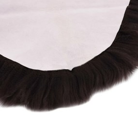 Tapete em pele de carneiro 60x180 cm castanho