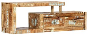 Móvel de TV 120x30x40 cm madeira recuperada maciça