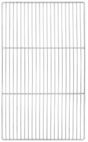 Grelha para Churrasco vidaXL com Alças Retangular 67x40 cm em Aço Inoxidável 304
