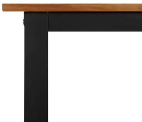 Mesa jardim c/ pernas em forma de U 200x90x75 cm acácia maciça