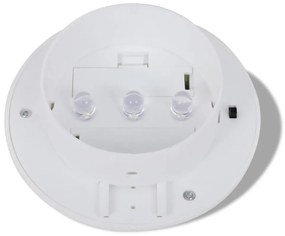 Conjunto Lâmpada Solar 6 Peças de Exterior para a Cerca Calha