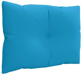 Almofadões para paletes 3 pcs tecido azul