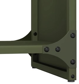 Suporte para lenha aço laminado a frio verde azeitona